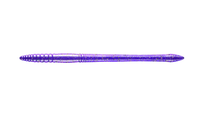 BASS FAT STICK WORM 020-PURPLE-WITH-GOLD-GREEN-PEPPER