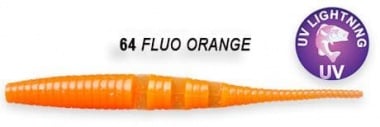 Crazy Fish POLARIS 10см Силиконова примамка 64 Fluo Orange