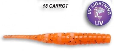 Crazy Fish POLARIS 4.5см Силиконова примамка 18 UV Carrot