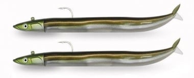 Fiiish Crazy Sand Eel №2 Double Combo 15cm Комплект силиконови примамки Kaki