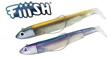 Fiiish Black Minnow №3 Double Combo: 2 джиг глави 25 гр. + 2 тела 12 см. Комплект