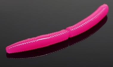 Libra Lures FATTY D'WORM 75 Силиконова примамка червей 019 Hot pink limited edition  (вкус Рак)