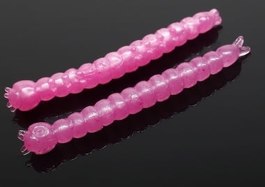 Libra Lures SLIGHT WORM 38 Силиконова примамка 018 Pink Pearl (вкус Сир.)