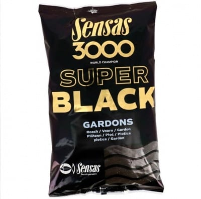 Sensas 3000 Super Black Gardons 1kg Захранка
