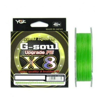 YGK PE Line Real Sports G-soul X8 Upgrade 200 m Плетено влакно 0.205mm | PE 1.5