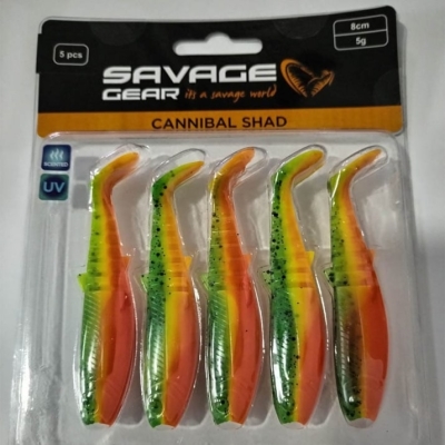 Savage Gear Cannibal Shad 6.8cm 5pcs