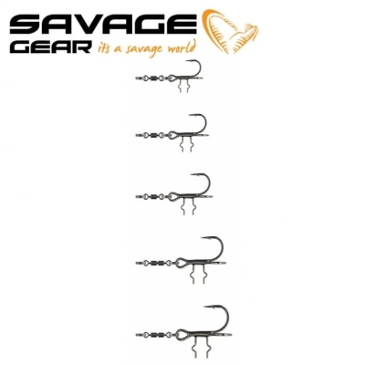 Savage Gear Spinning T Stinger Кука стингер с вирбел