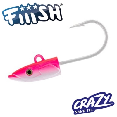 Fiiish Crazy Sand Eel No3 Monster Jig Head X-Strong Fluo Pink Джиг глави