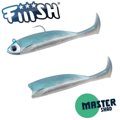 Jig Head 14g + 2 Lure Bodies 12.5cm - Pearl Blue