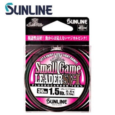 Sunline Small Game Leader SV-1 Pink 30m Флуорокарбон
