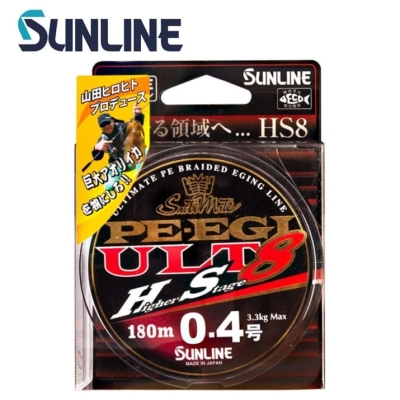 Sunline PE-Egi ULT HS8 Multi Color 180m Плетено влакно