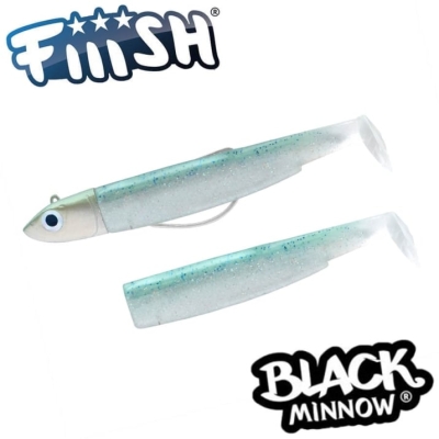 Jig Head 10g + 2 Lure Bodies 9cm - Green Glitter
