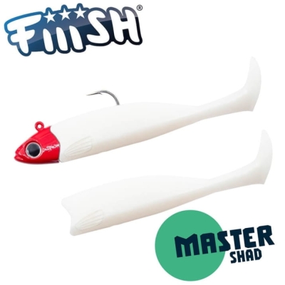 Jig Head 9g Red + 2 Lure Bodies 7.5cm - White Coco