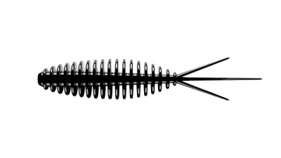 Libra Lures Turbo Worm 3.5cm Силиконова примамка 040 Black (вкус Сир.)