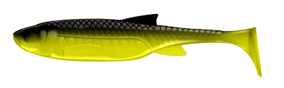 KRAKEN SHAD 5" (12.5см.) 006 - HOT YELLOW - NO SCENT
