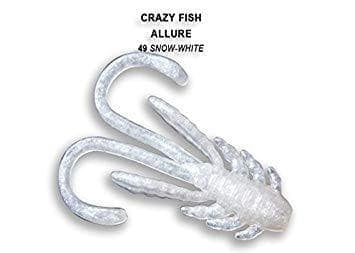 Crazy Fish ALLURE 4см. Силиконова примамка 49 Swow-white