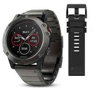 Garmin Fēnix® 5X Премиум мултиспорт GPS часовник Сив с метална каишка