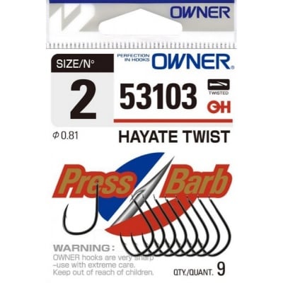 Owner Hayate Twist 53103 Единична кука