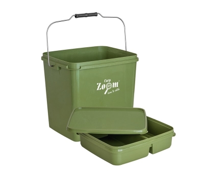 Carp Zoom Bait Bucket With Tray