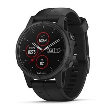 Garmin Fēnix® 5 Plus Мултиспорт GPS часовник Sapphire черен с черна каишка