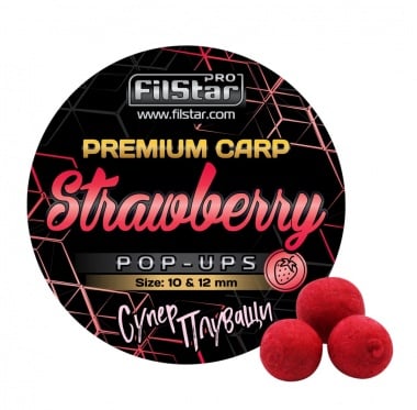 FilStar Premium Carp Pop-Ups Strawberry Плуващи топчета
