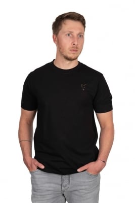 Fox Black Large Print T Shirt