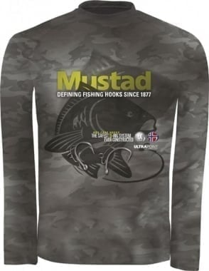 Mustad Day Perfect BBS Camo Тениска/Блуза с UV защита 30 фактор
