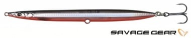 Savage Gear Sandeel Pencil 90 Пенсил воблер Black&Red UV