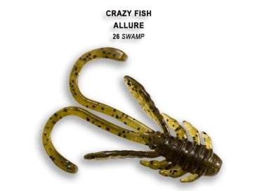 Crazy Fish ALLURE 4см. Силиконова примамка 26 Swamp