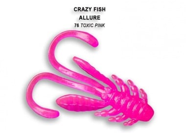 Crazy Fish ALLURE 4см. Силиконова примамка 76 Toxic Pink