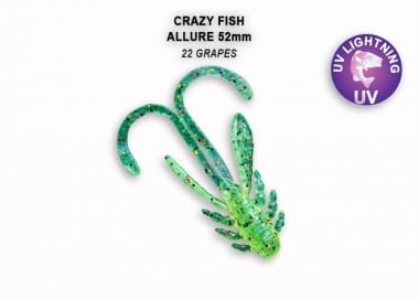 Crazy Fish ALLURE 5.2см. Силиконова примамка 22 Grapes