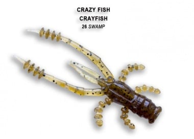 Crazy Fish 4.5см Силиконова примамка 26 Swamp