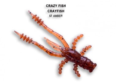 Crazy Fish 4.5см Силиконова примамка 57 Amber