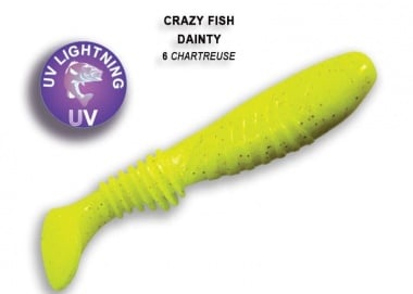 Crazy Fish DAINTY 8.5см Силиконова примамка 06 Chartreuse