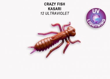 Crazy Fish KASARI 4см FLOATING Силиконова примамка 12 Ultraviolet