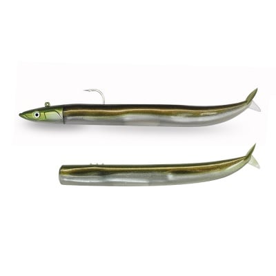 Fiiish Crazy Sand Eel Combo №3 22см. 60гр. Kaki Силиконова примамка комплект