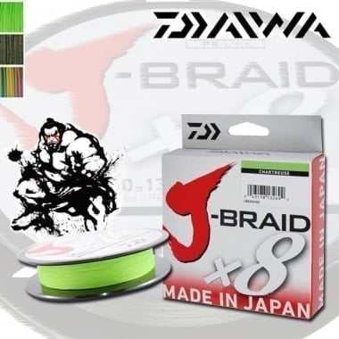 Daiwa J-Braid X8 Chartreuse Плетено влакно