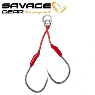 Savage Gear Bloody Assist Hook J Double Asymmetric