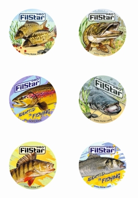 FilStar Кръгъл риболовен стикер