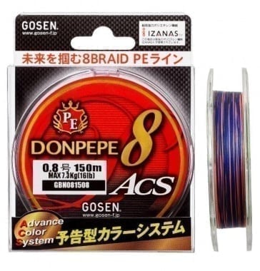 Gosen DonPepe-8 ACS Плетено влакно