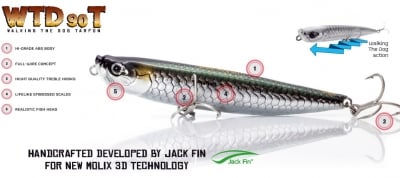 Molix WTD 90T Rattlin Tarpon Series 9cm Воблер 