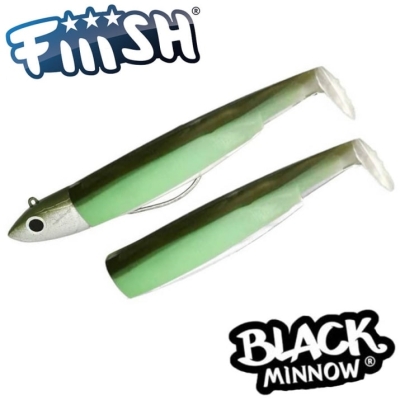 Jig Head 90g + 2 Lure Bodies 16cm - Kaki Glow