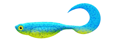 EMBRION TWIST TAIL 7" 127 - LIME CHARTREUSE/BLUE