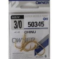 Owner Chinu Gold 50345 Единична кука #3/0