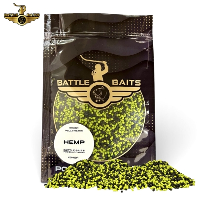 Пелети за фидер BATTLE BAITS Hemp 2mm