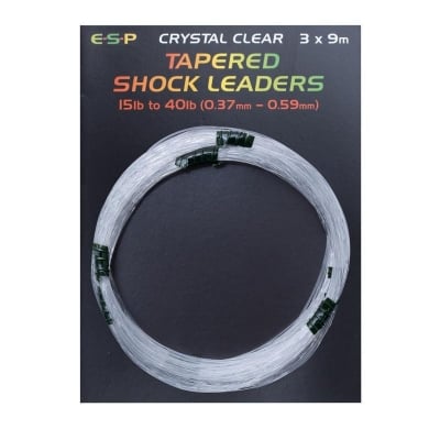 ESP Tapered Shock Leaders Crystal Clear