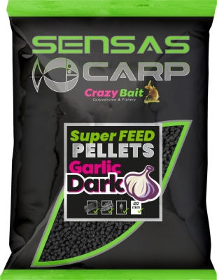  Sensas Super Feed Pellets - Dark Garlic Пелети 