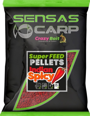 Sensas Super Feed Pellets - Spicy Indian Пелети