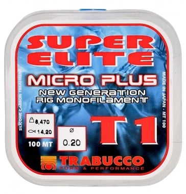 Trabucco SUPER ELITE T1 MICRO PLUS 100m Монофилно влакно 0.20 мм
