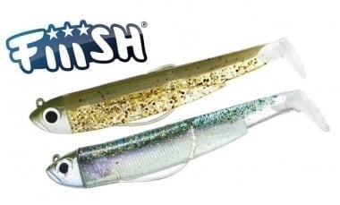 Fiiish Black Minnow №3 Double Combo - 12 cm, 12g - Kaki Glitter/Ghost Minnow Комплект